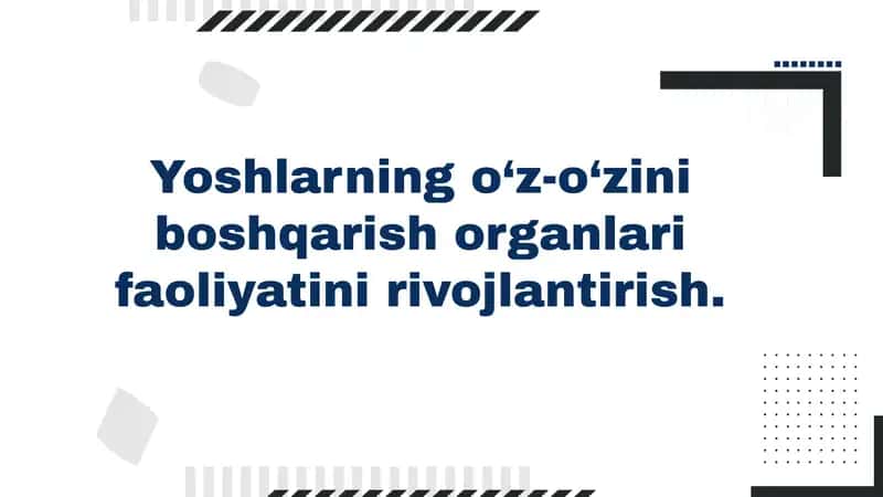 Yoshlarning o‘z-o‘zini boshqarish organlari 1