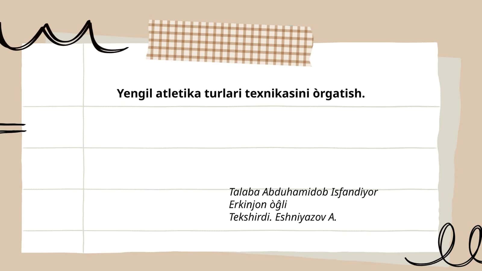 Yugurish texnikasi 1