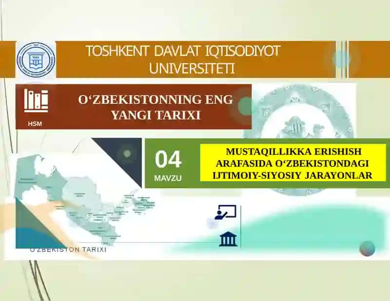 O‘zbekistonning eng yangi tarixi 1
