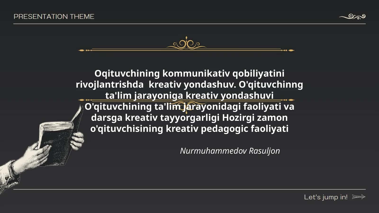 Oqituvchining kommunikativ qobiliyatini rivojlantrishda kreativ yondashuv 1