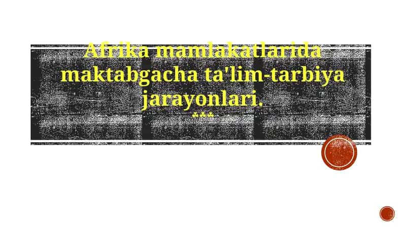 Sifatli erta bolalik parvarishi va ta'limi 1