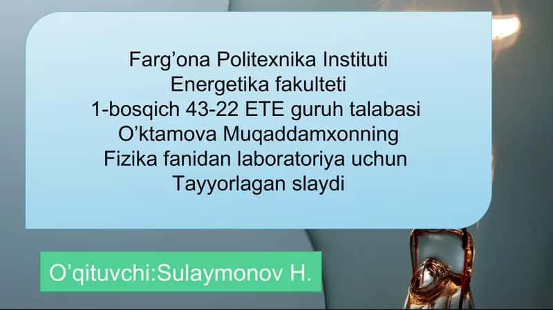 G’altakning induktivligini aniqlash 1