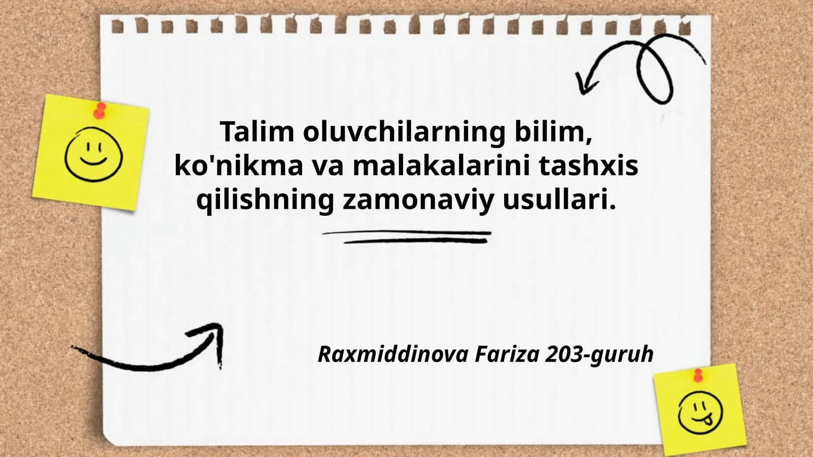 Talim oluvchilarning bilim, ko'nikma va malakalarini tashxis qilishning zamonaviy usullari 1