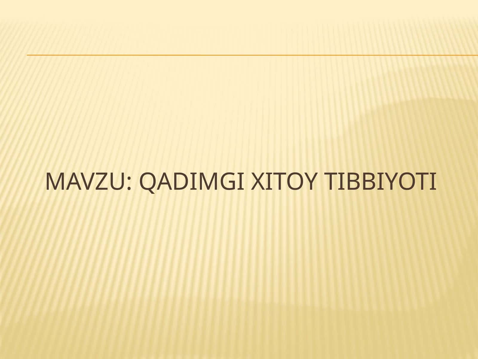 Qadimgi Xitoy Tibbiyoti 1