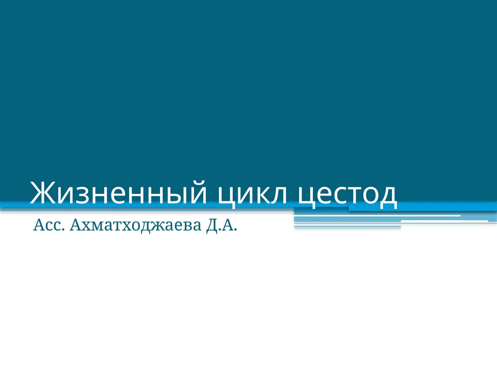 Жизненный цикл цестод 1