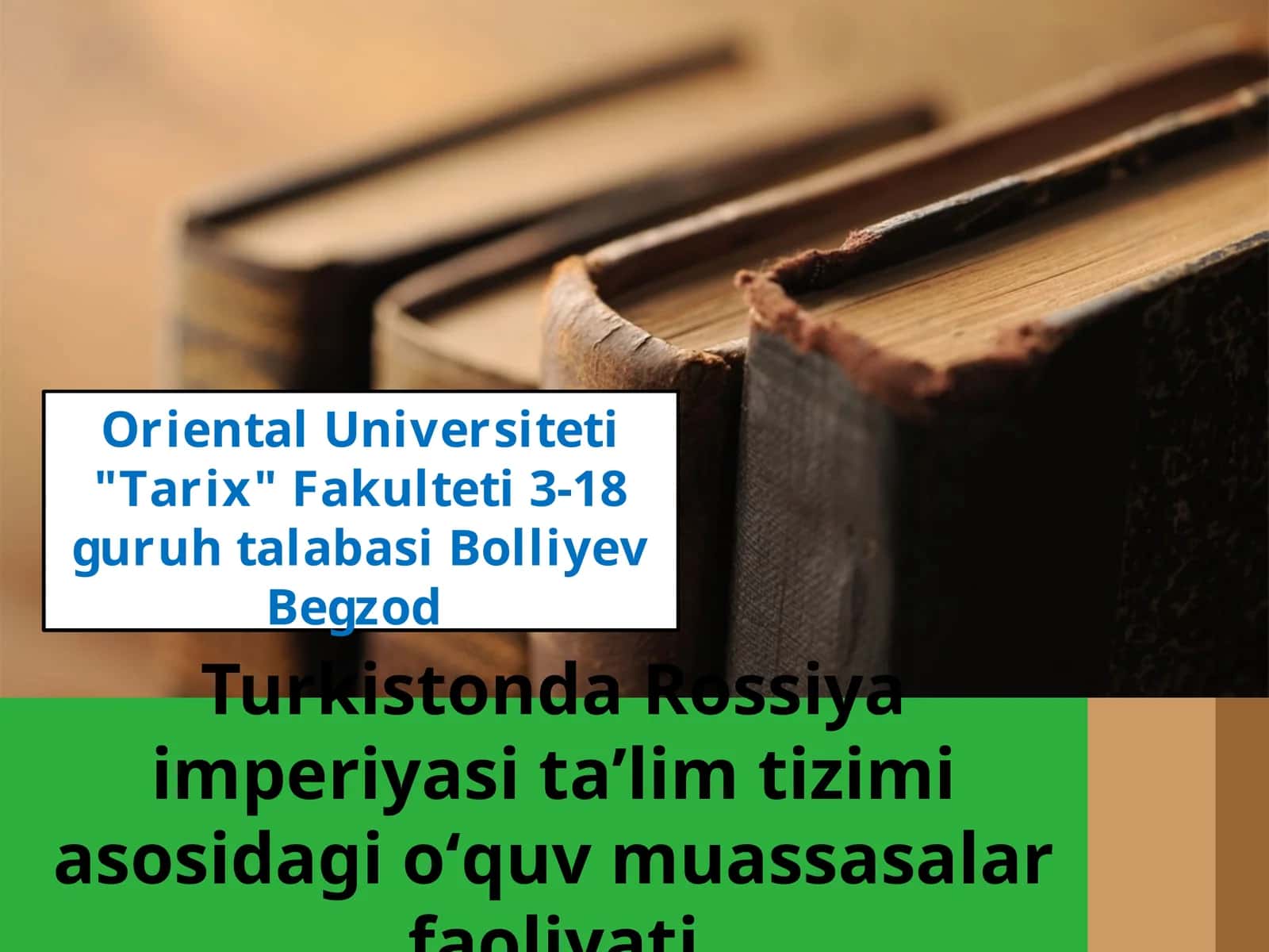 Turkistonda Rossiya imperiyasi taʼlim tizimi 1