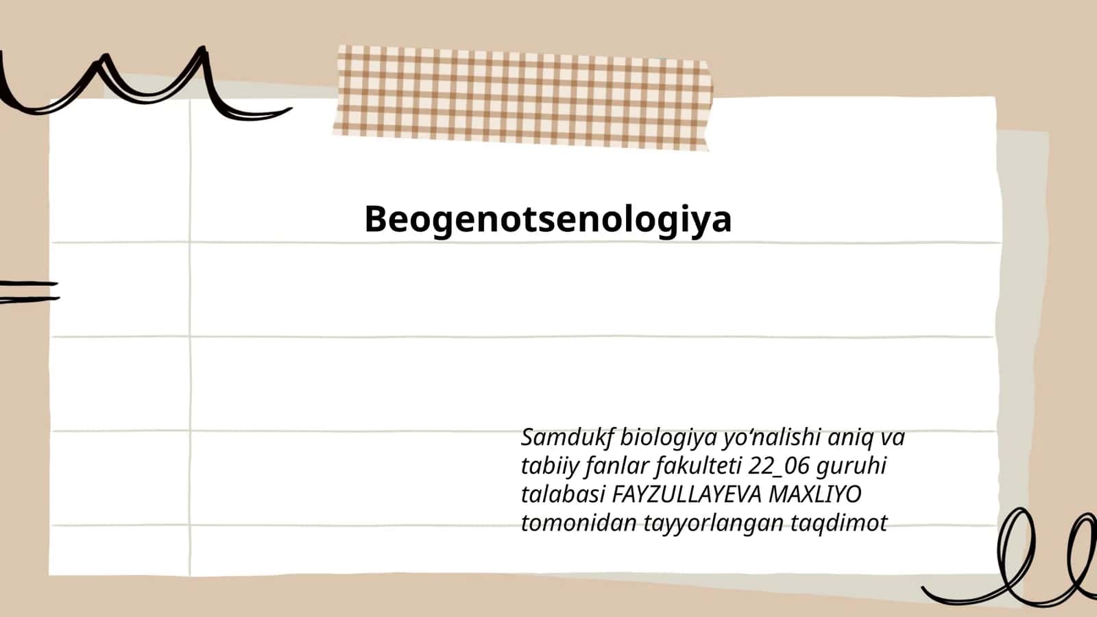 Beogenotsenologiya 1