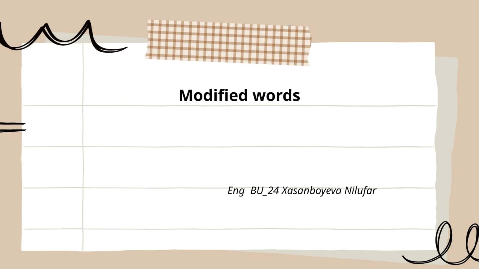Adjectives 1
