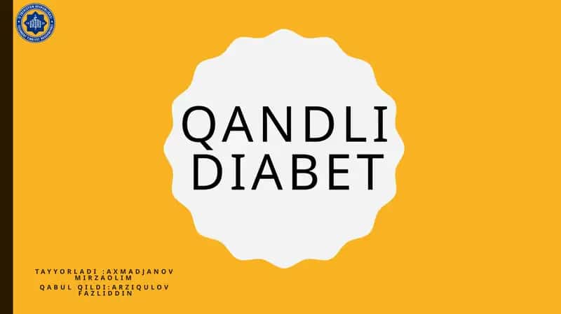 Qandlidiabet 1