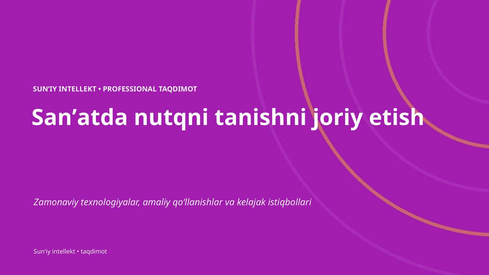 Sanʼatda nutqni tanishni joriy etish 1