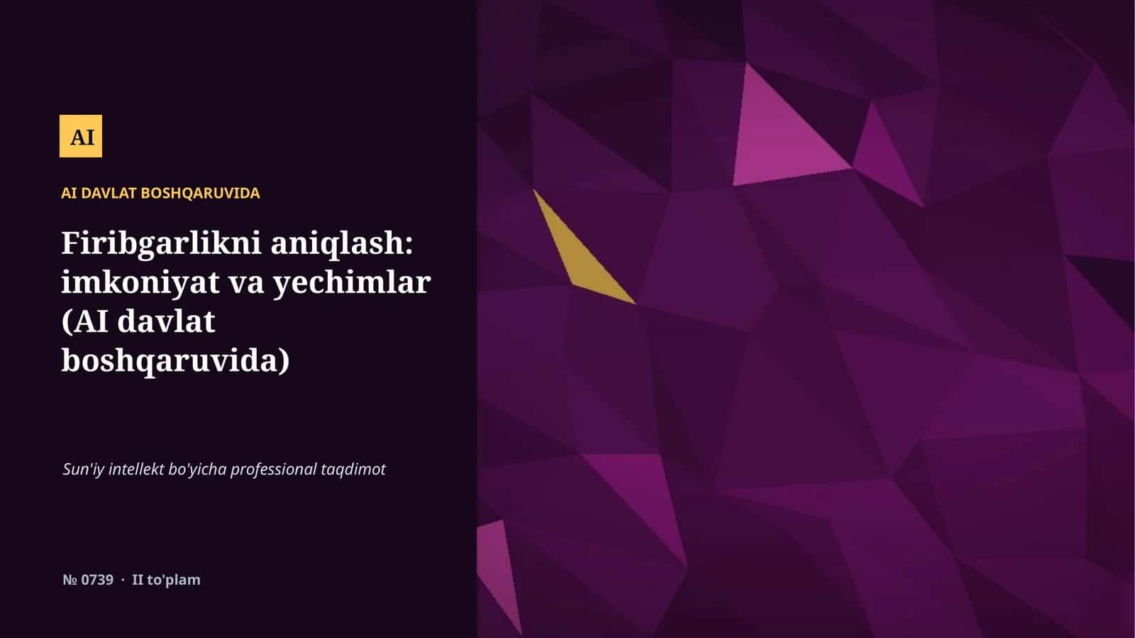 AI DAVLAT BOSHQARUVIDA 1