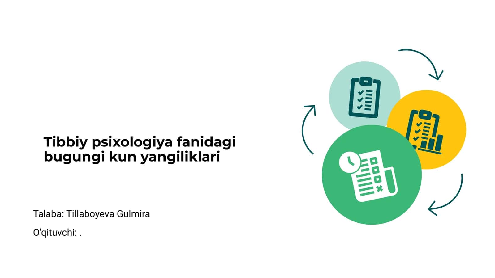 Tibbiy psixologiya fanidagi bugungi kun yangiliklari 1