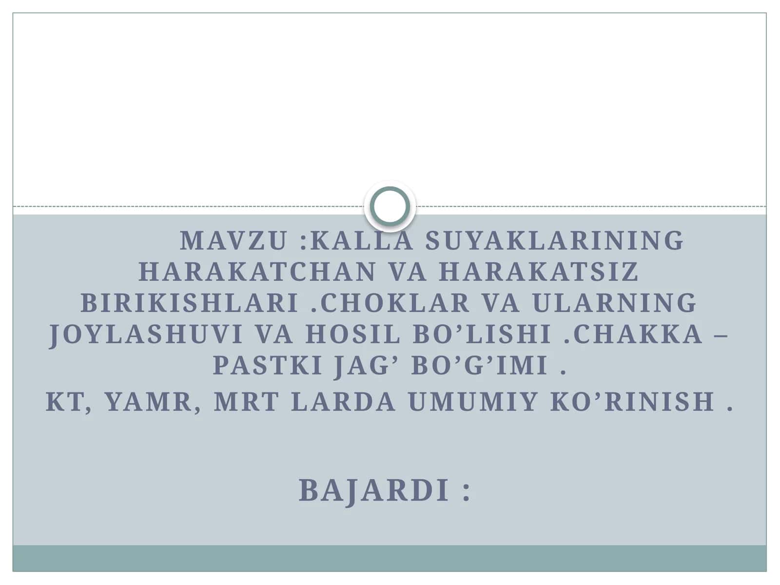 Kallasuyaklarining harakatchan vaharakatsiz birikishlari 1