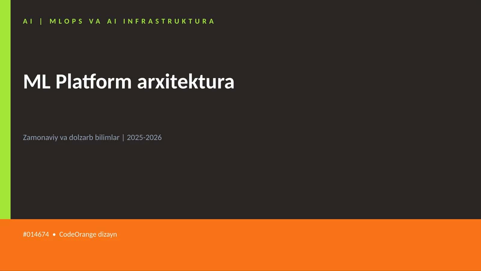 AI | MLOPS VA AI INFRASTRUKTURA 1