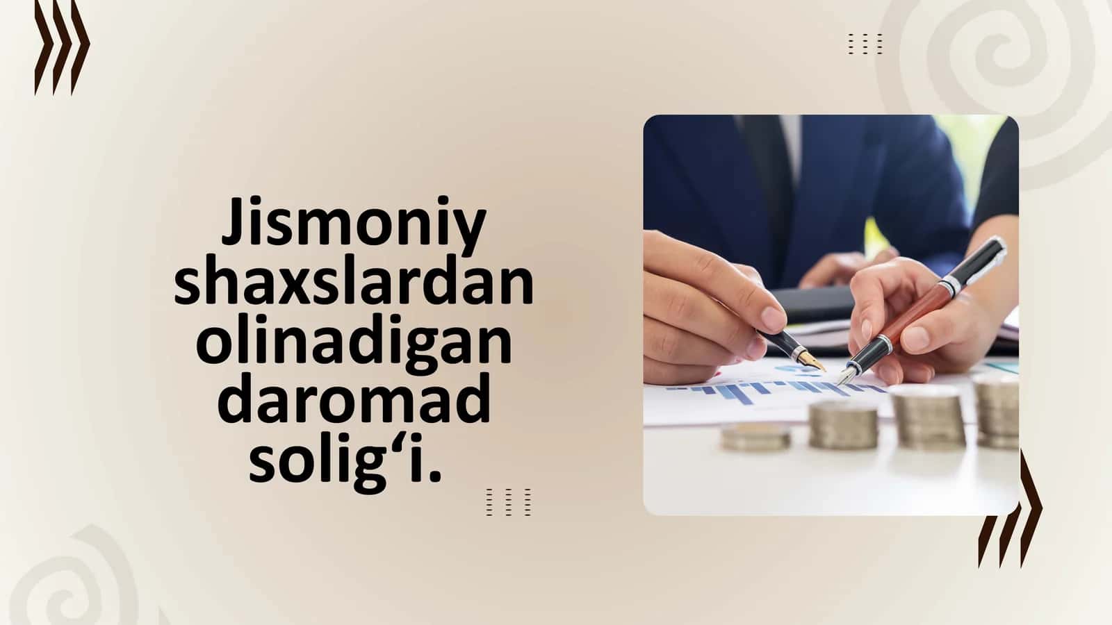 Jismoniy shaxslardan olinadigan daromad soligʻi 1