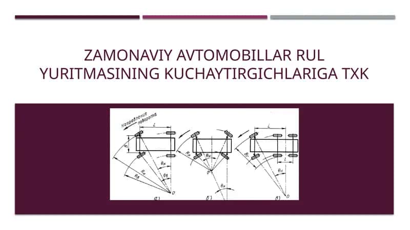 Avtomobilning rulyuritmasi 1