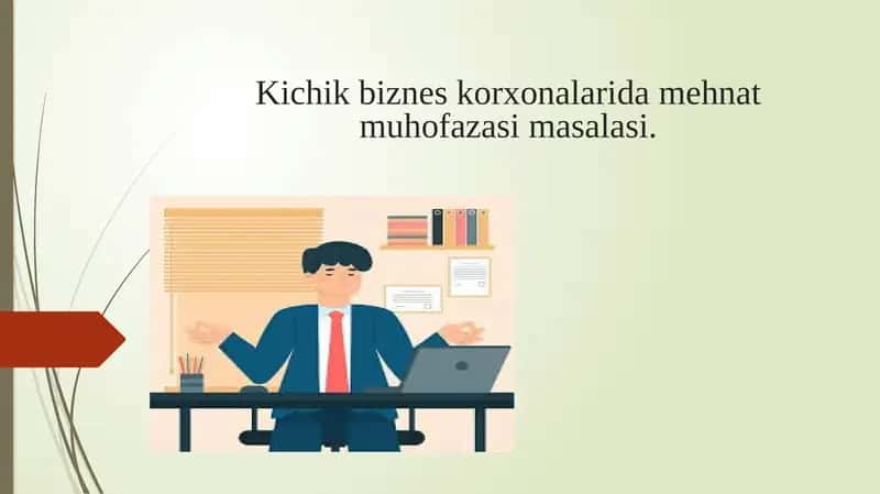 Kichik biznes korxonalarida mehnat muhofazasi masalasi 1