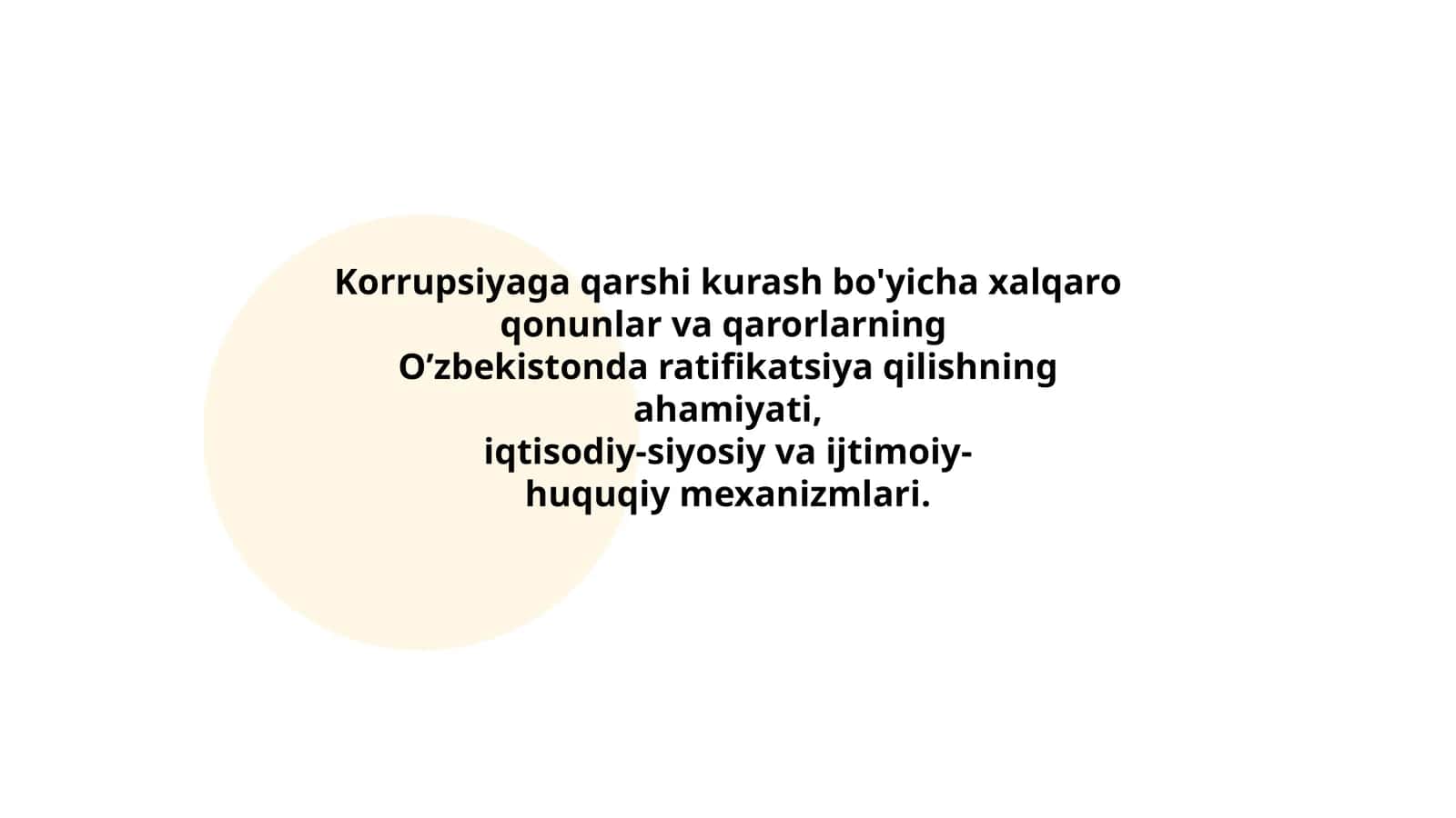 Korrupsiyaga Qarshi Kurash Bo'yicha Xalqaro Qonunlar va Qarorlar 1