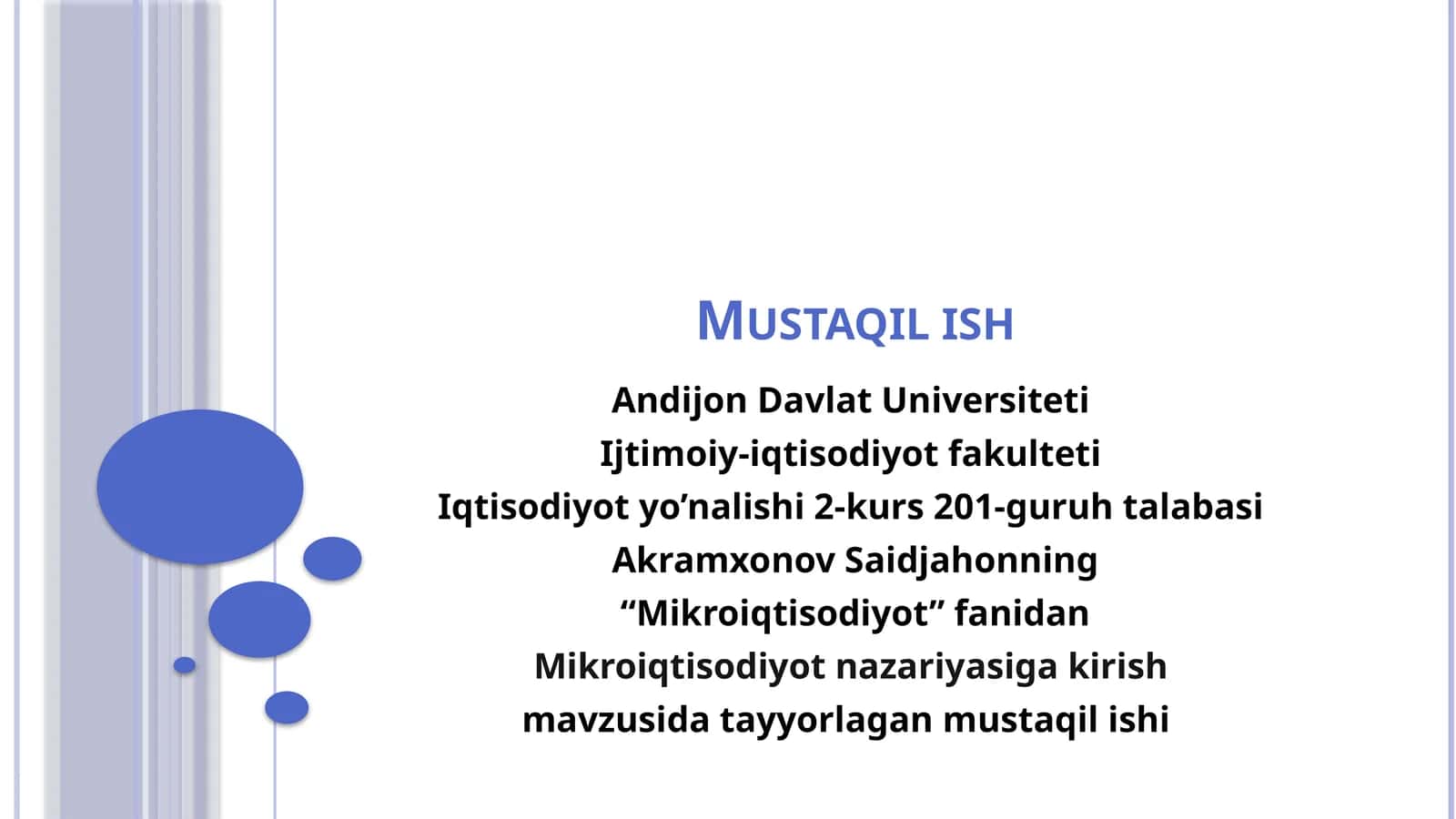 Mikroiqtisodiyot nazariyasiga kirish 1