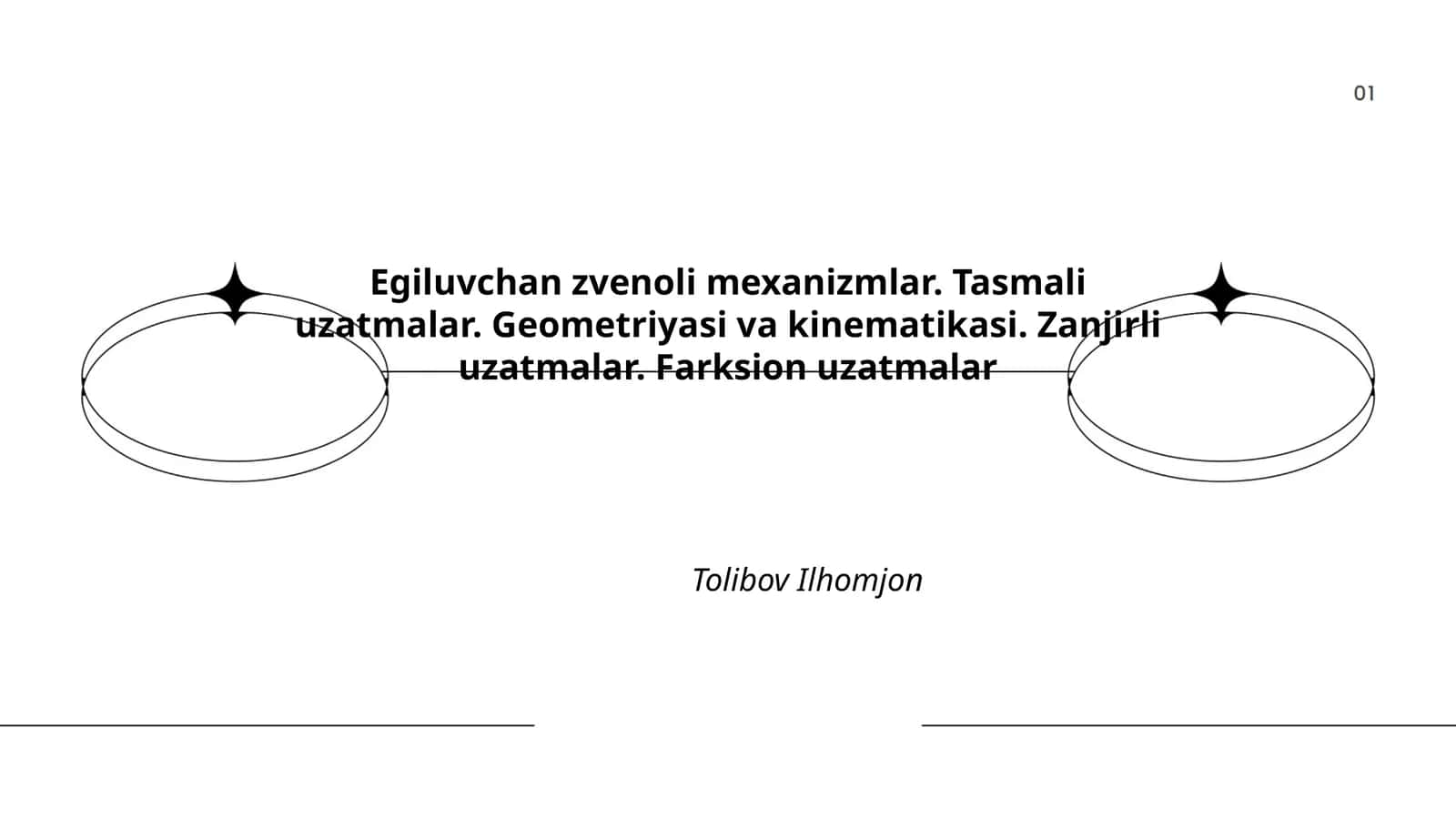 Egiluvchan zvenoli mexanizmlar 1