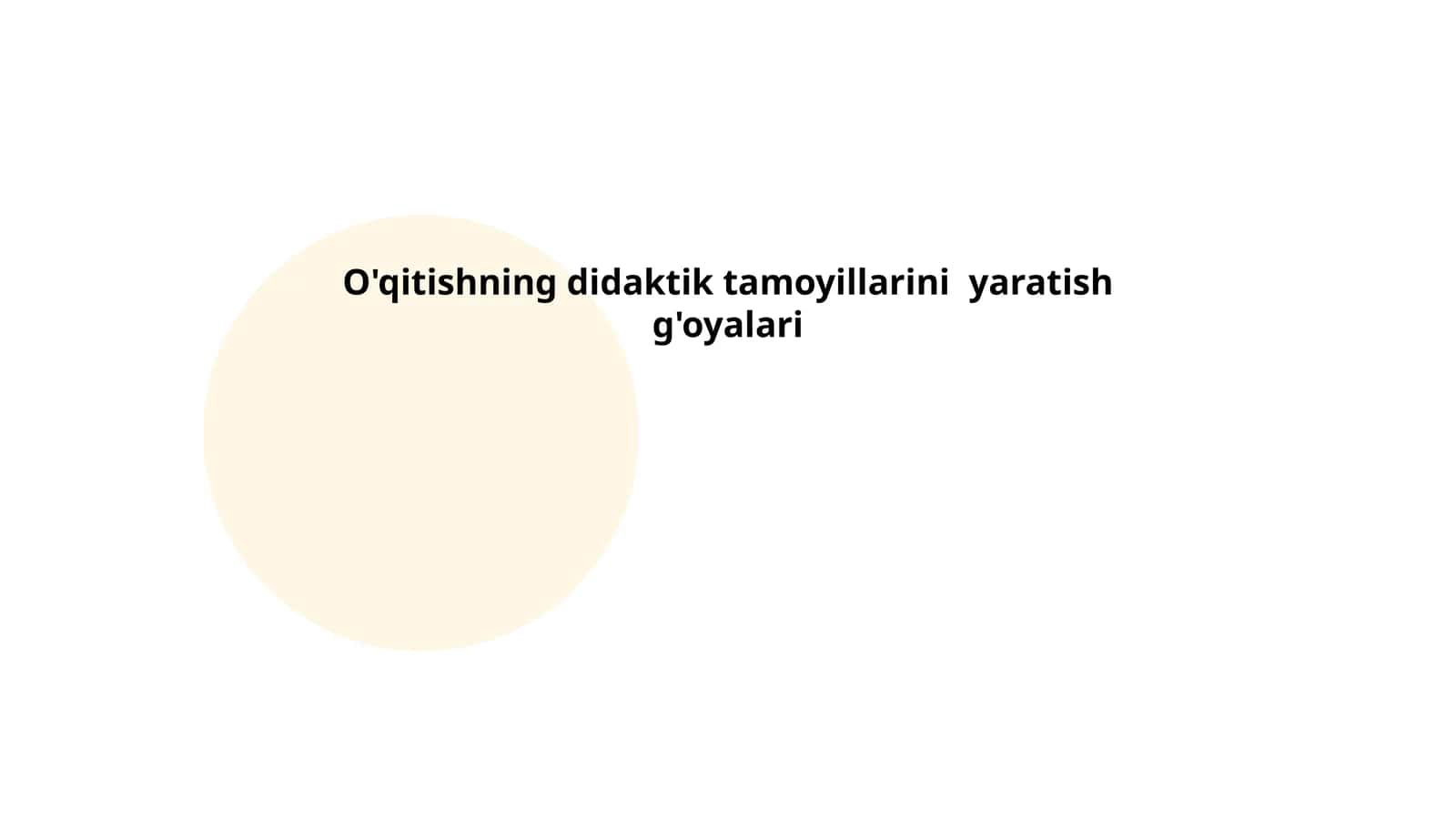 Didaktik tamoyillar 1