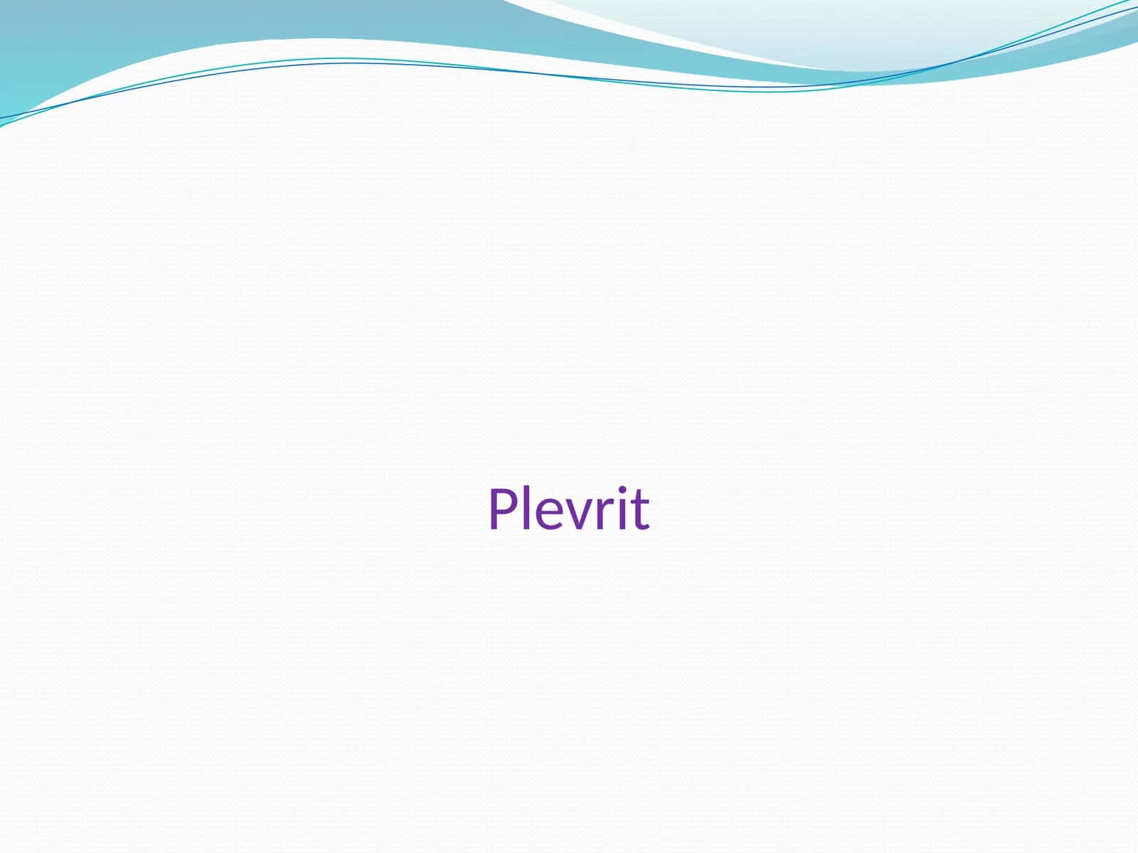 Plevrit 1