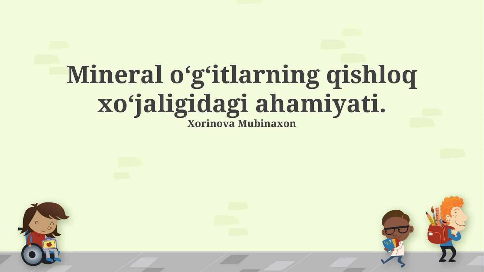 Mineral O'g'itlarning Qishloq xo'jaligidagi ahamiyati 1
