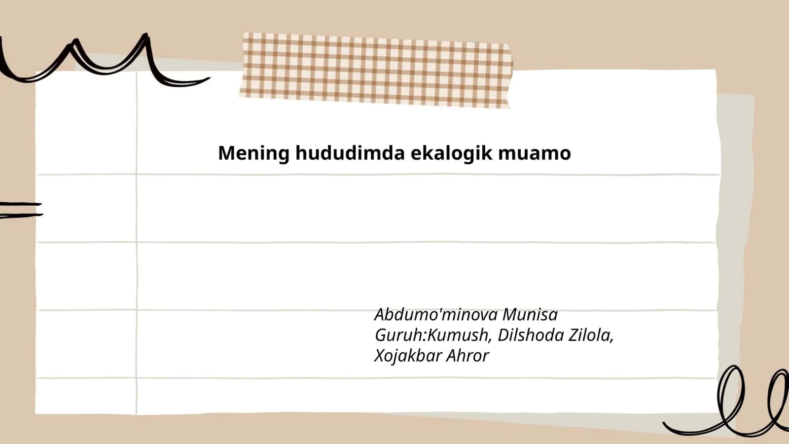 Mening hududimda ekalogik muamo 1