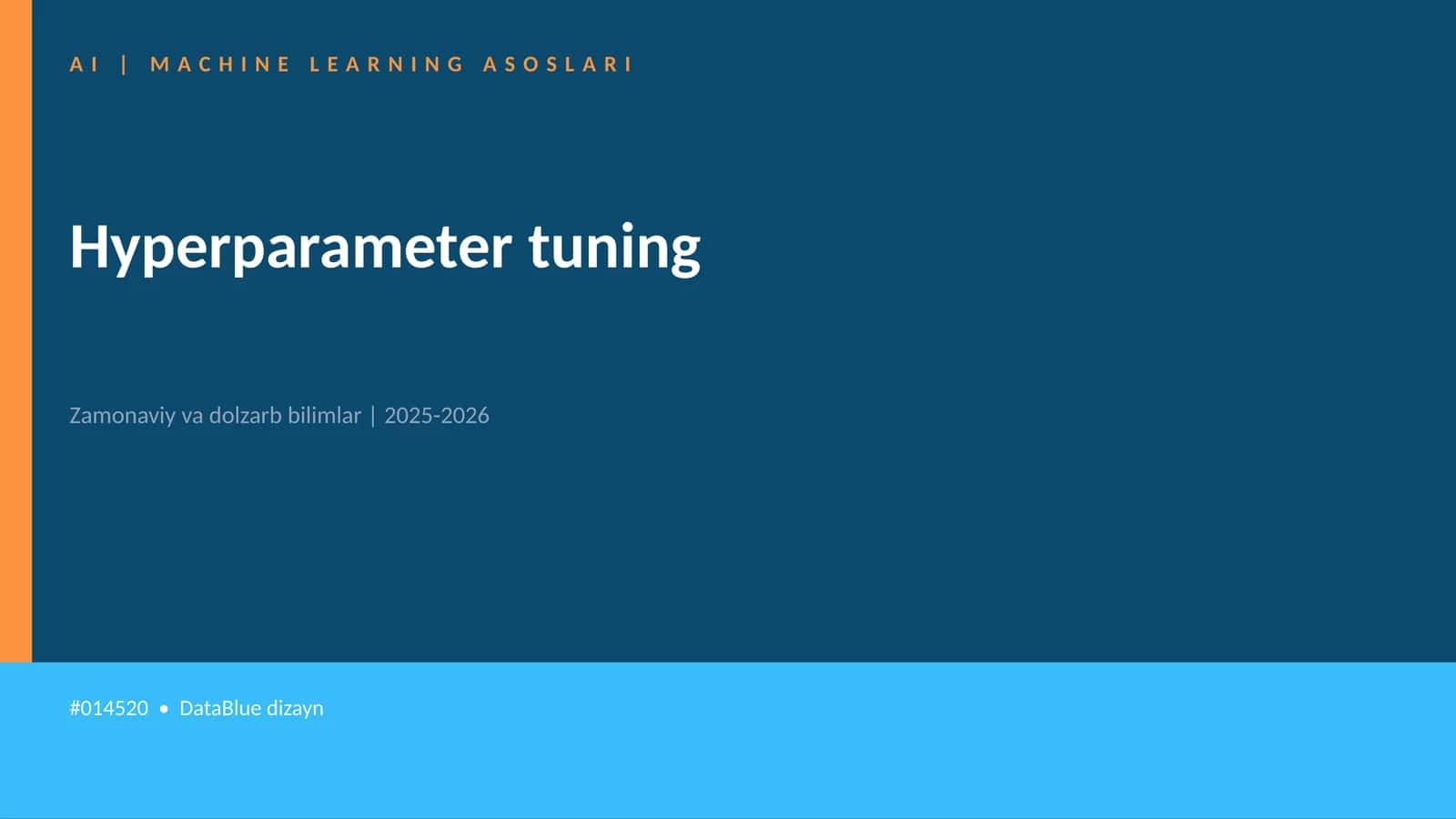 AI | MACHINE LEARNING ASOSLARI 1