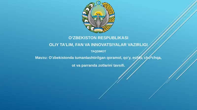 O'zbekistondagi tumanlashtirilgan hayvonlar zotlari 1