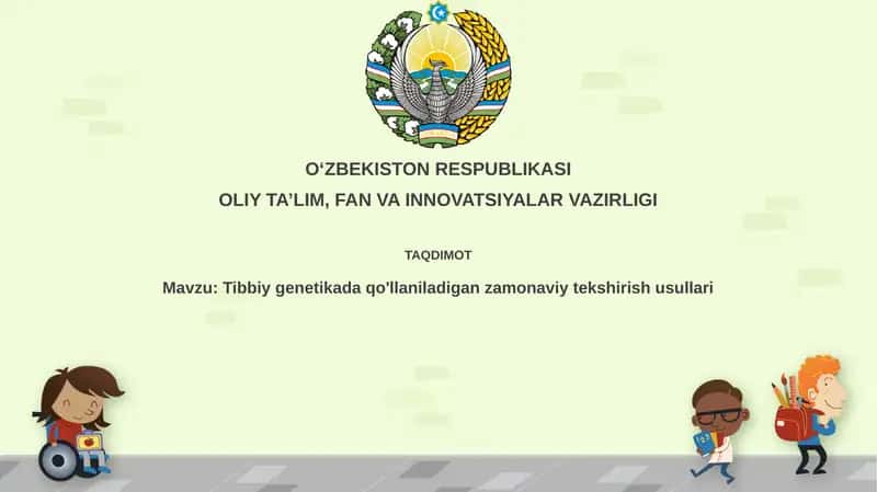 Tibbiy genetikada qo'llaniladigan zamonaviy tekshirish usullari 1