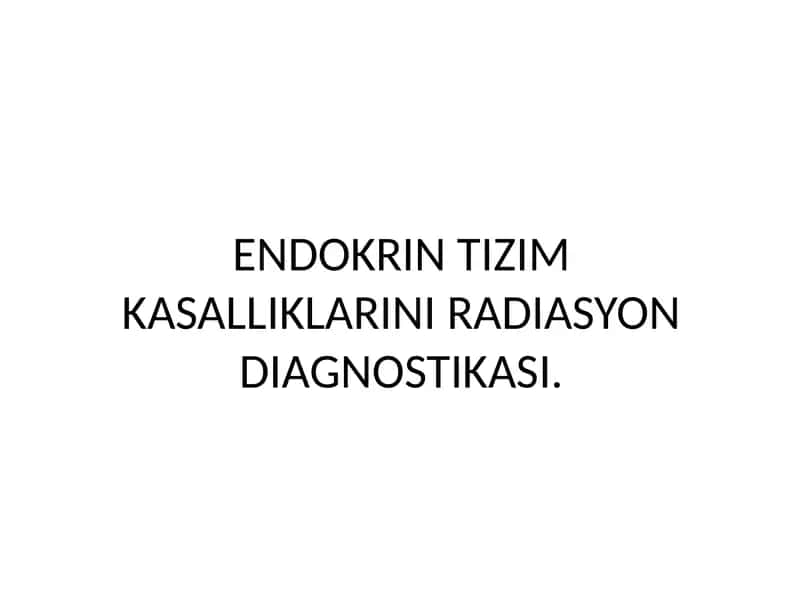 Gipofiz bezi endokrin elementlari va tizimlari 1