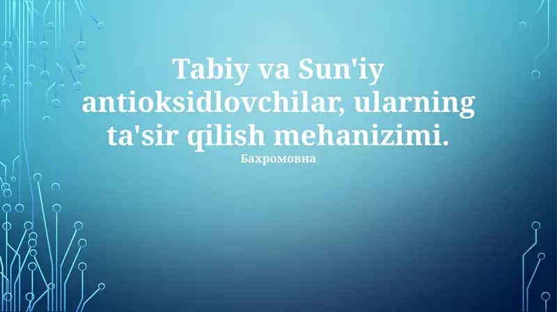Ta'sir Mexanizmi 1
