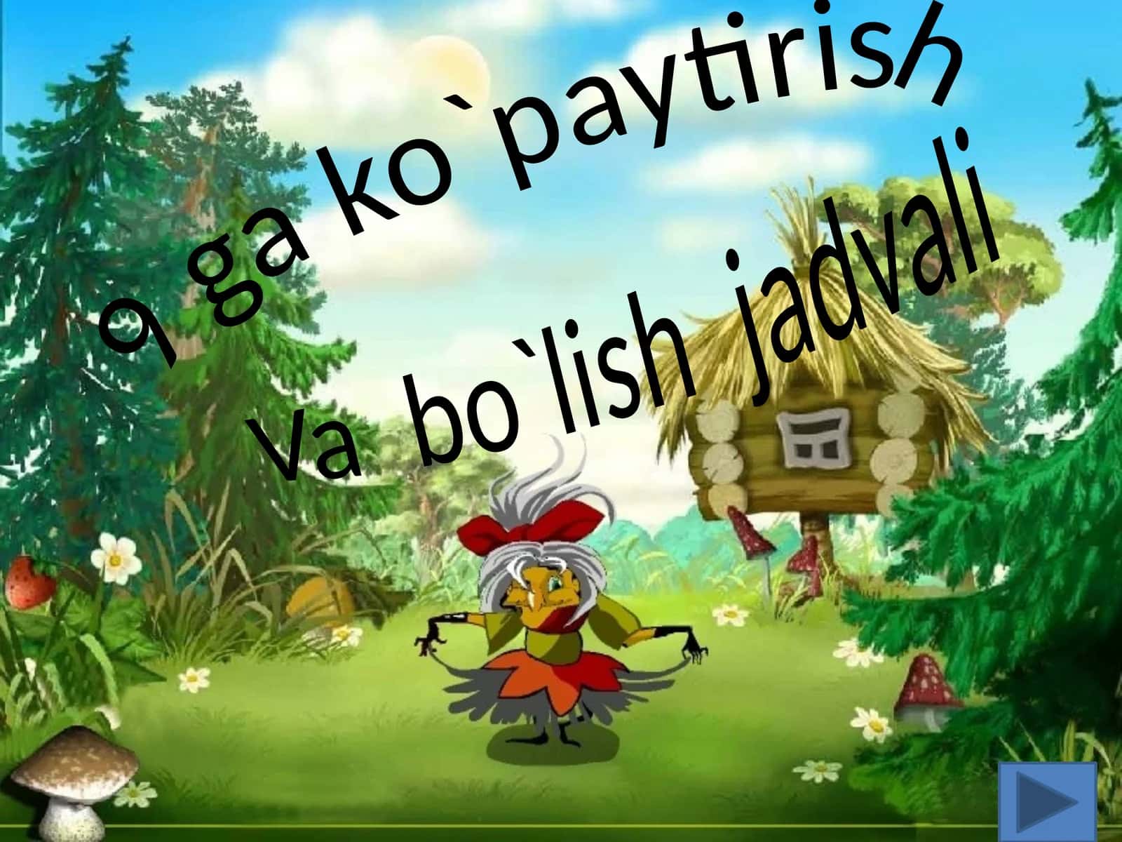 9 ga ko`paytirish Va bo`lish jadvali 1