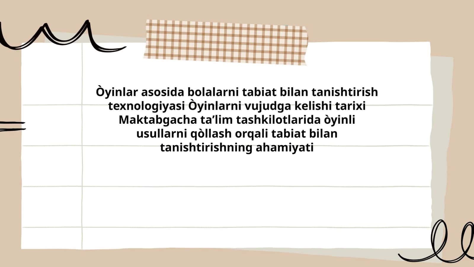 Òyinlar asosida bolalarni tabiat bilan tanishtirish texnologiyasi 1