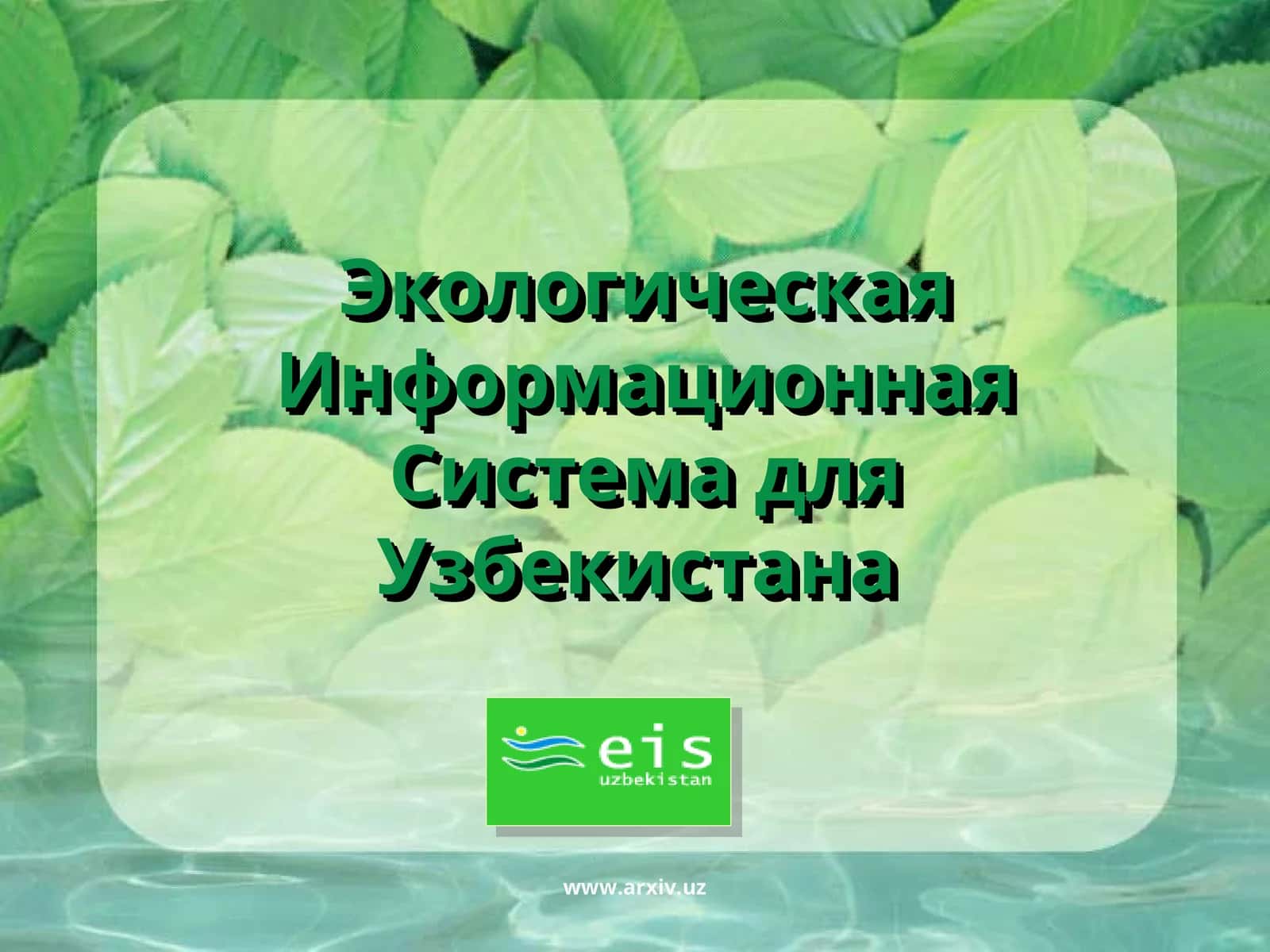 Экологическая Информационная Система для Узбекистана 1
