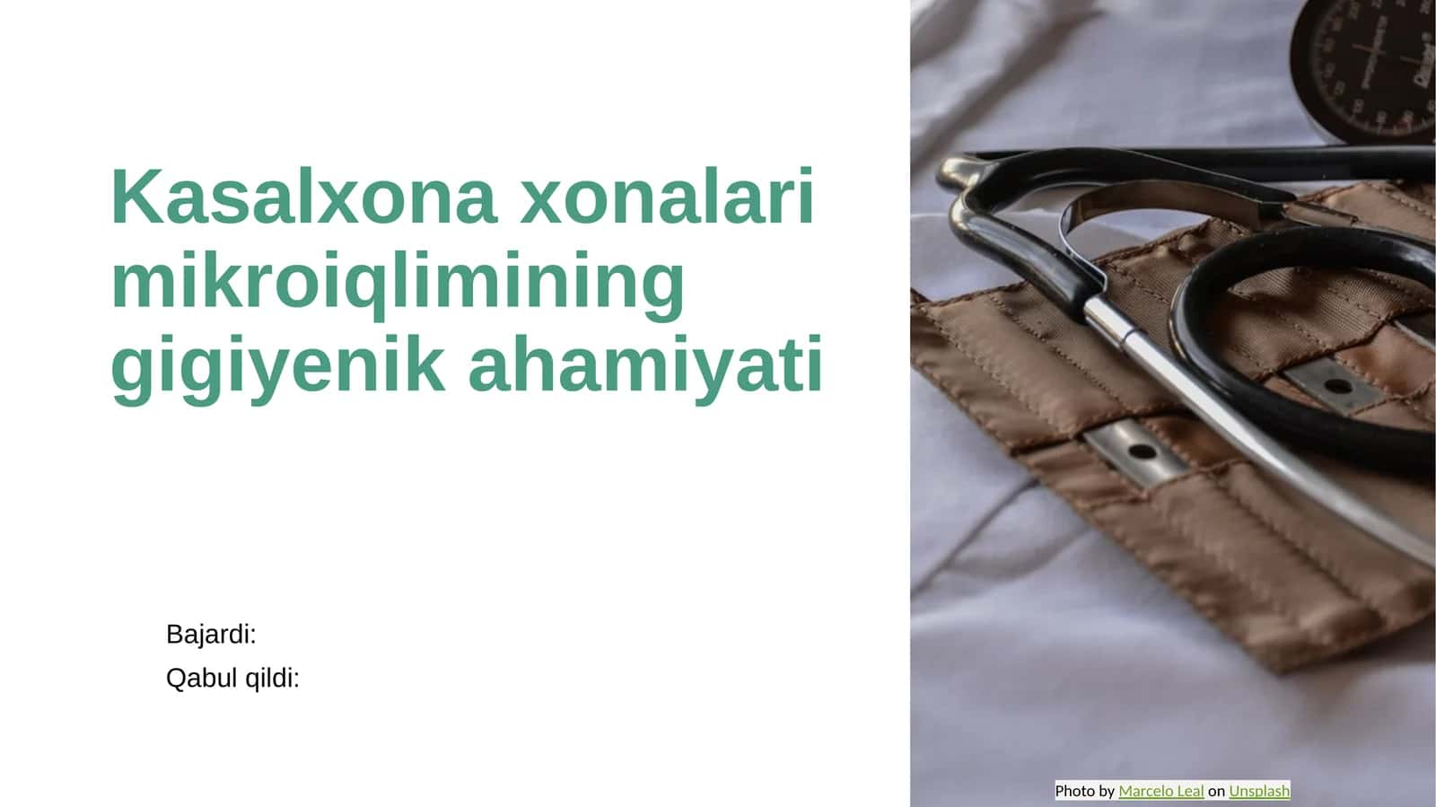 Kasalxona xonalari mikroiqlimining gigiyenik ahamiyati 1