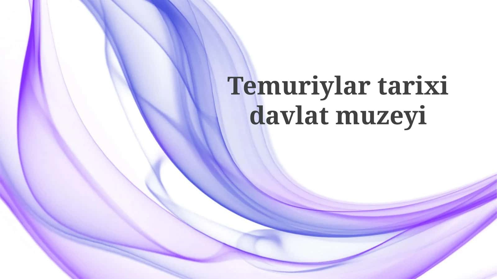 Temuriylar tarixi davlat muzeyi 1
