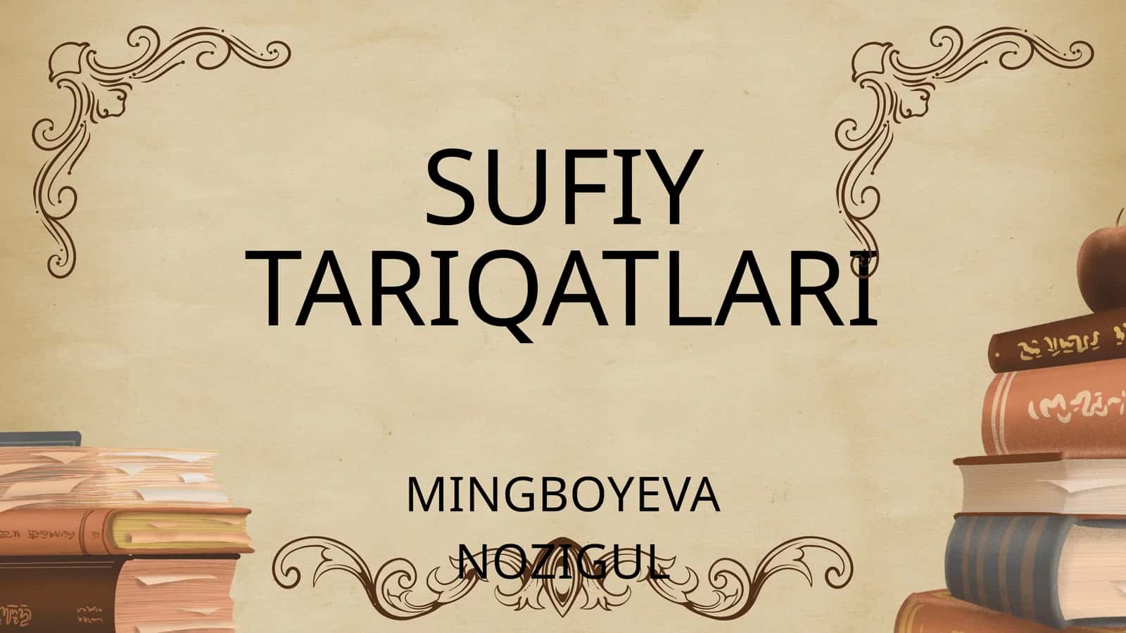 SUFIY TARIQATLARI 1