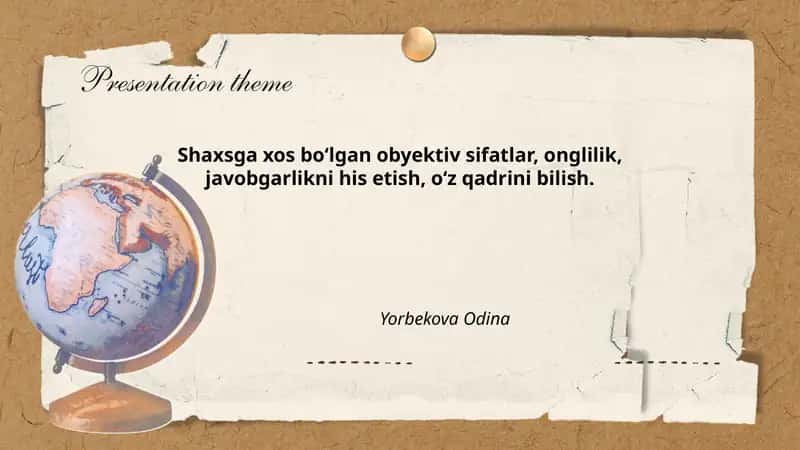 Shaxsga xos obyektiv sifatlar: ta'rifi va turlari 1