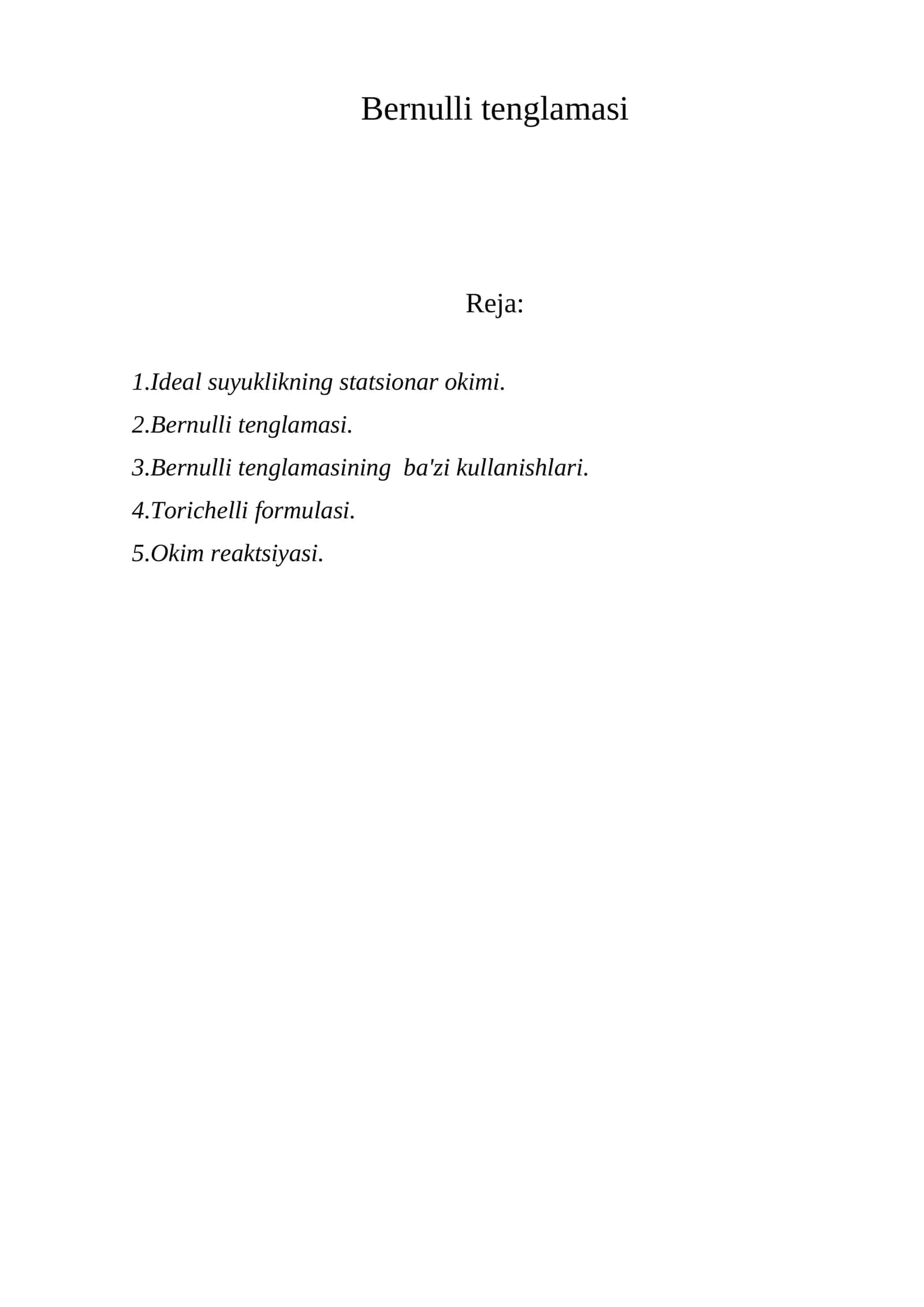 Bеrnulli tеnglamasi 1
