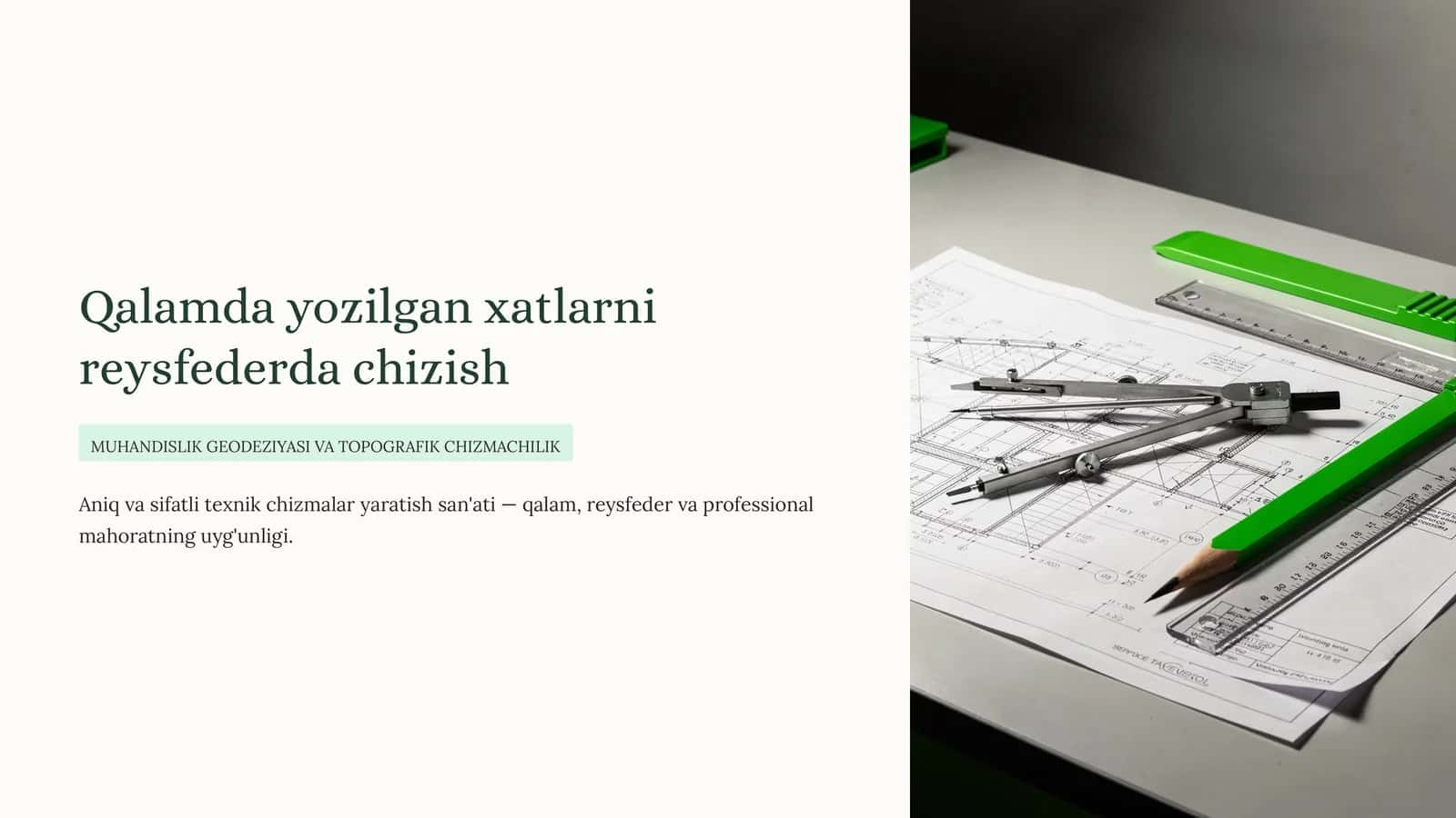 MUHANDISLIK GEODEZIYASI VA TOPOGRAFIK CHIZMACHILIK 1