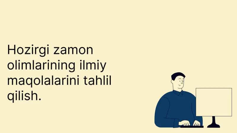 Ilmiy maqolalarni tahlil qilish 1