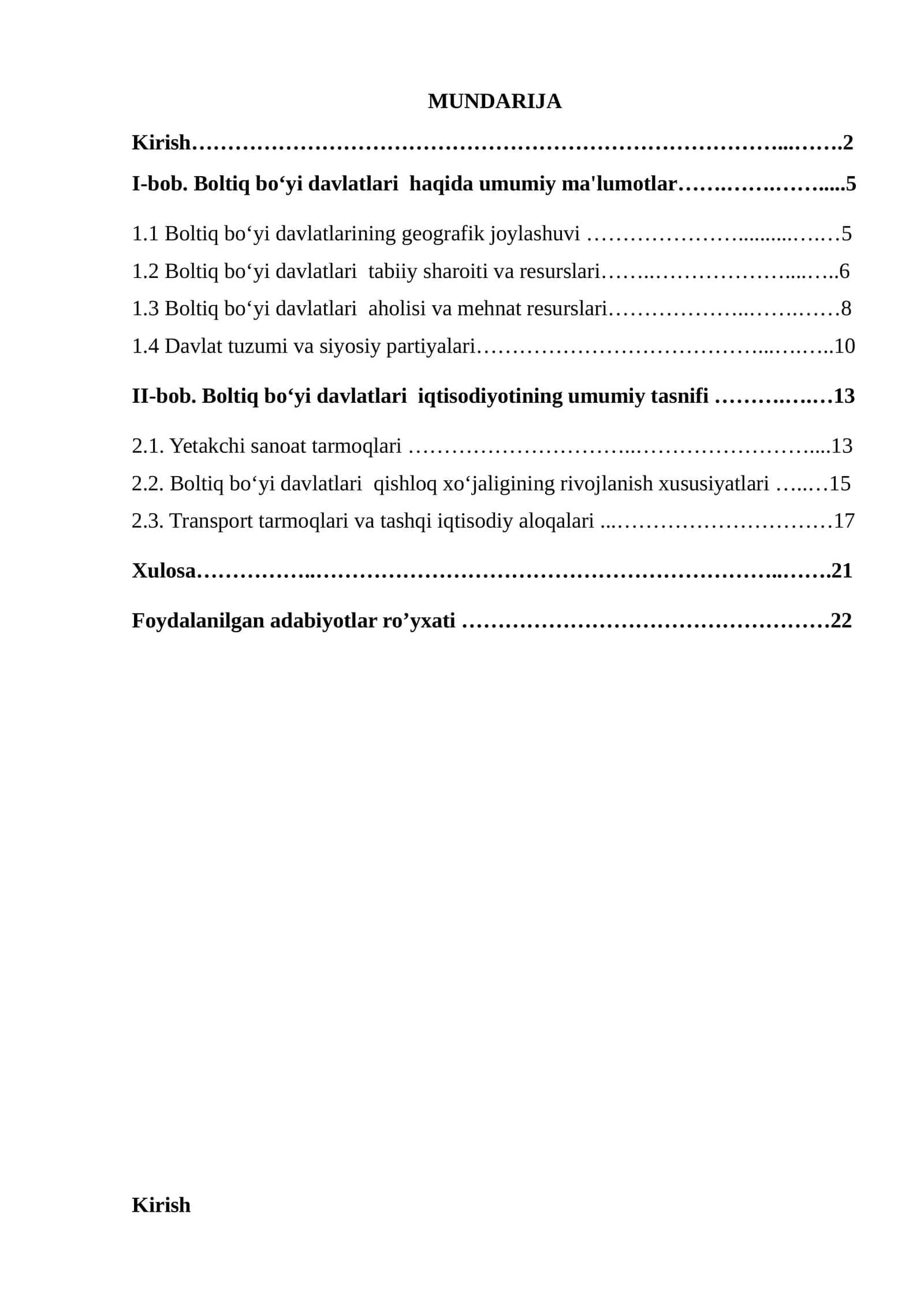 Boltiq boʻyi davlatlari iqtisodiyoti 1