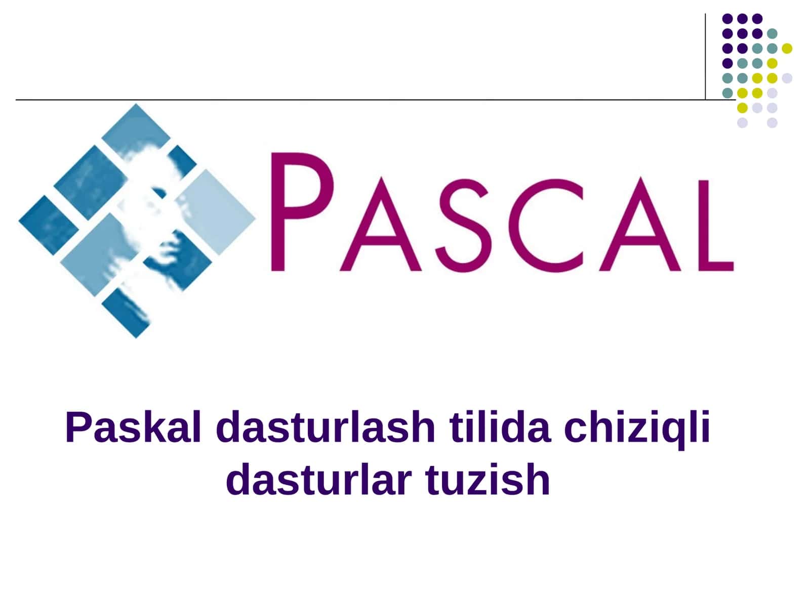 Paskaldasturlashtilidachiziqlidasturlartuzish 1