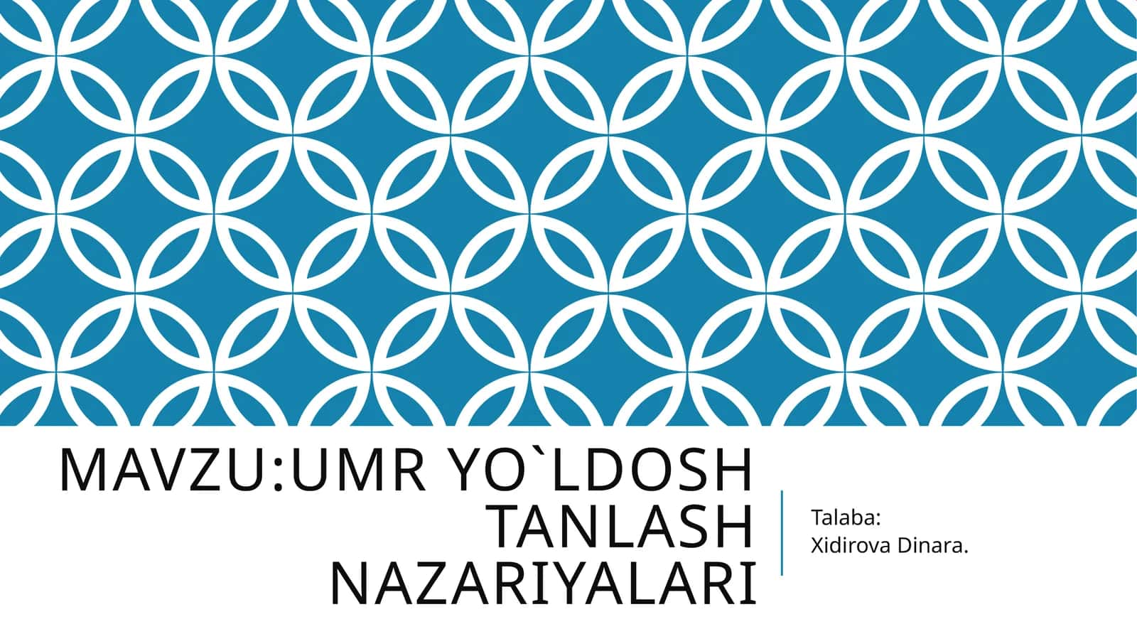 Umryo`ldoshtanlashnazariyalari 1