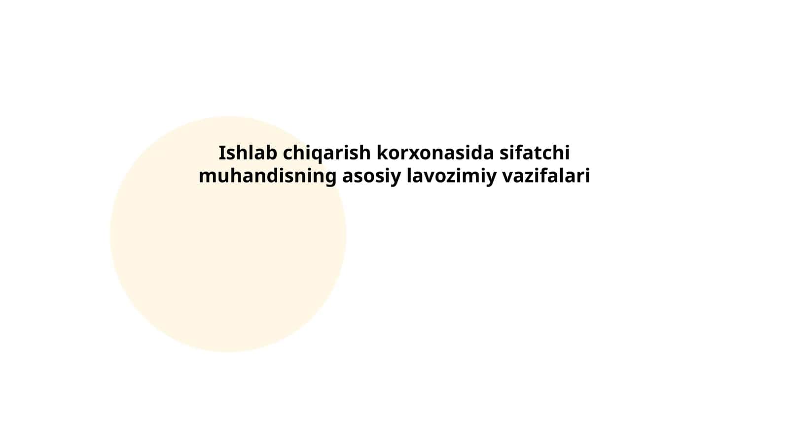 Sifat nazorati jarayonlari 1