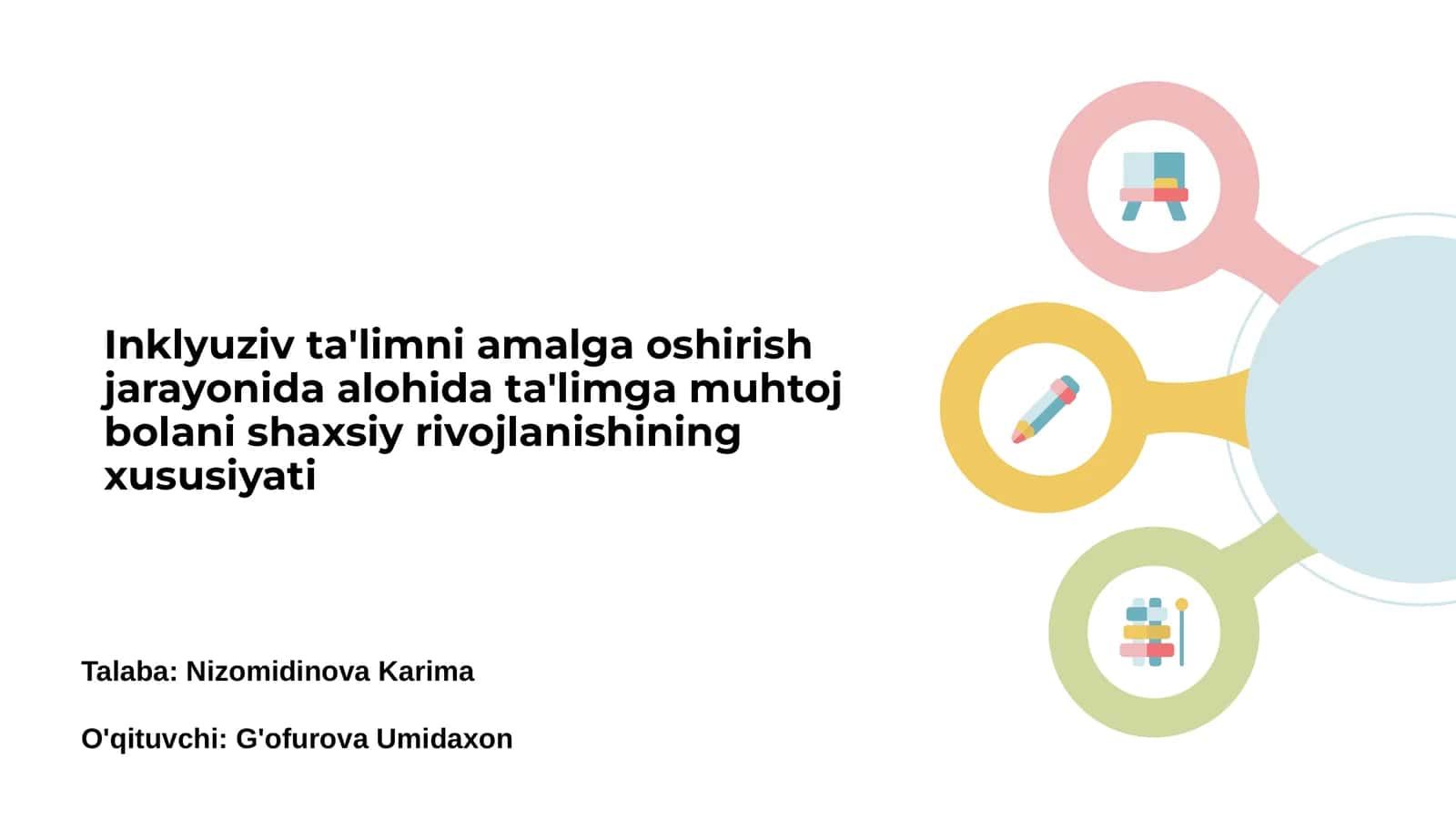 Inklyuziv ta'lim muammosi 1