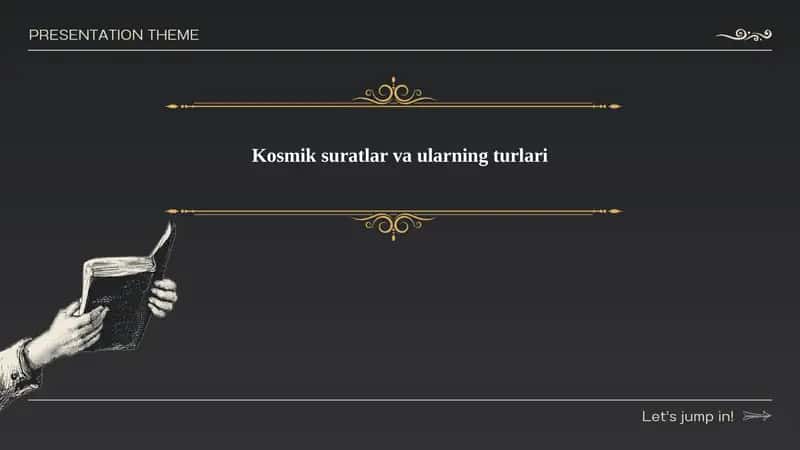Kosmik suratlar va ularning turlari 1