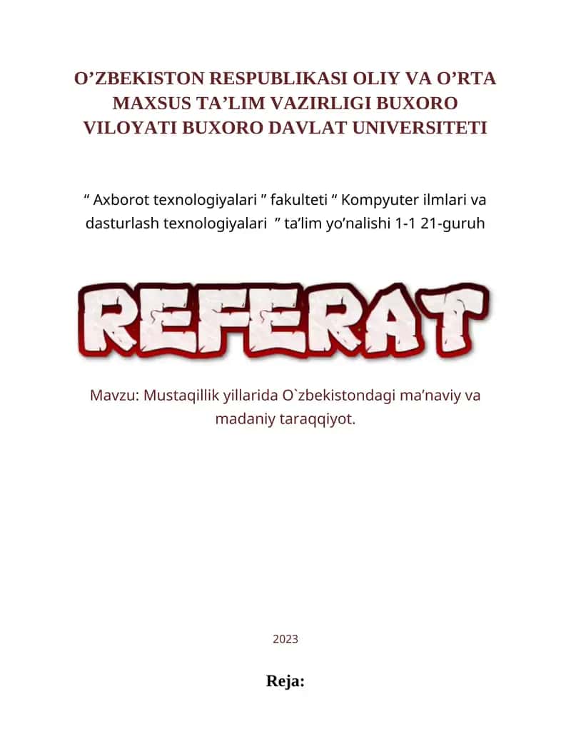Axborot texnologiyalari 1